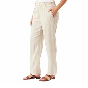BRIGGS Linen blend loose & lightweight ladies stretch waistband pant XL & XXL